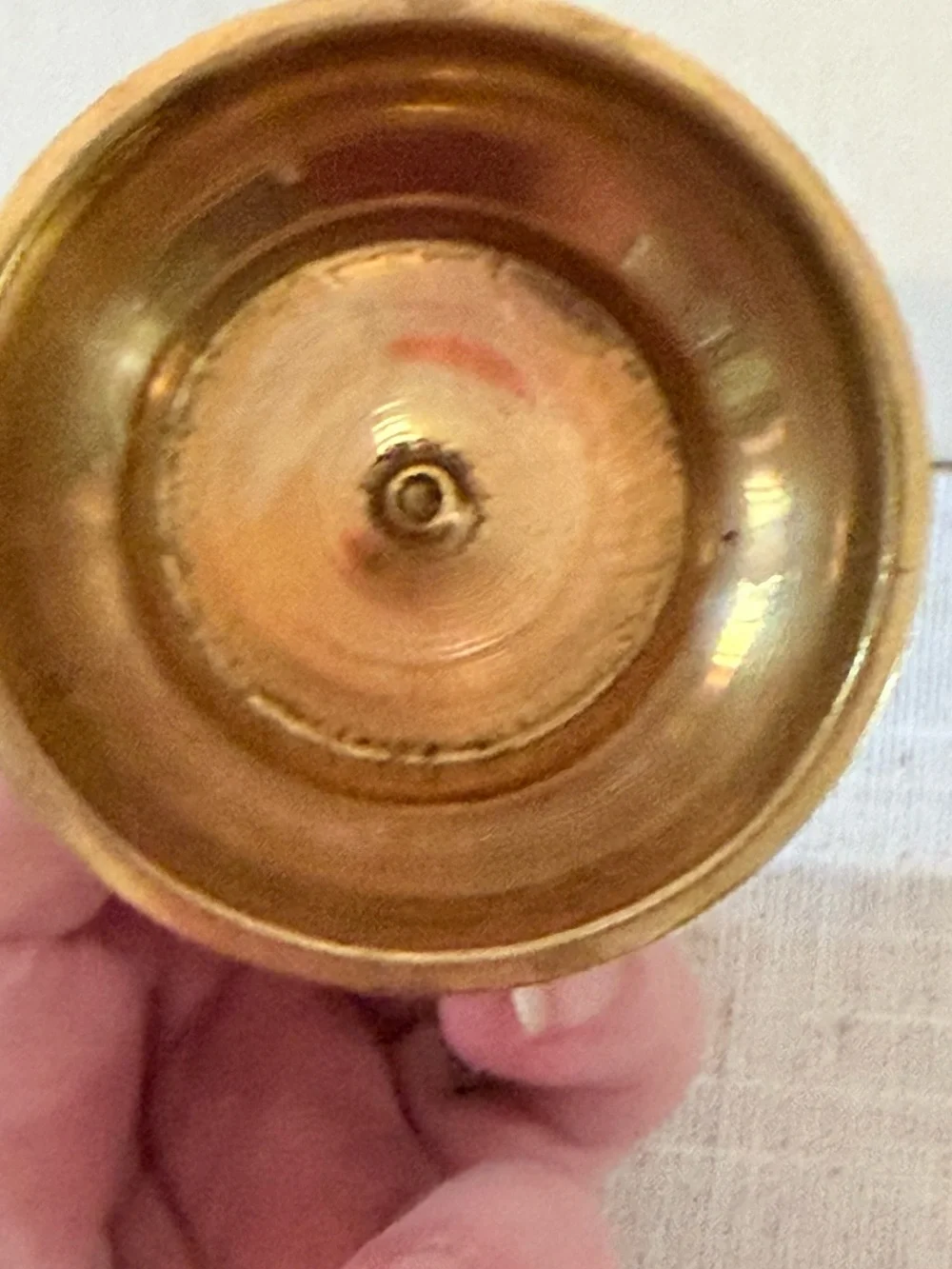 Brass Double-Handled Decorative Vase - Gold Finish